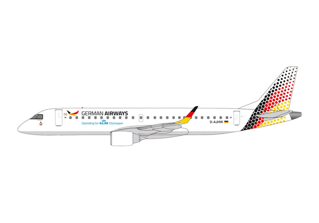 1/100 SNAP FIT German Airways Embraer E190 New (2025) Colors D-AJHW