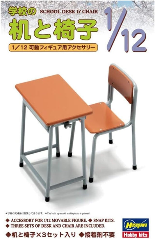 1/12 SCHOOL DESK & CHAIR