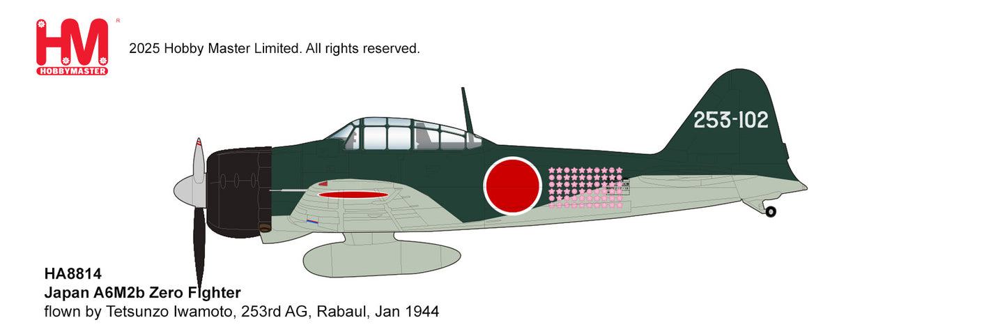 1/48 Japan A6M2b Zero Fighter flown by Tetsunzo Iwamoto 253rd AG Rabaul Jan 1944