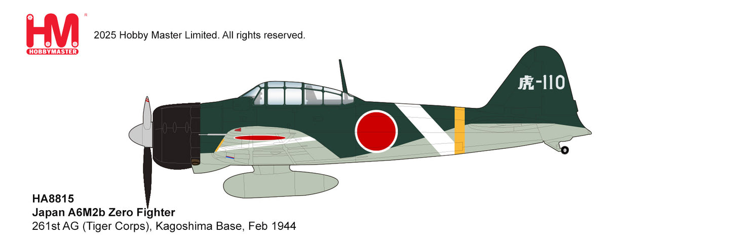 1/48 Japan A6M2b Zero Fighter 261st AG (Tiger Corps) Kagoshima Base Feb 1944