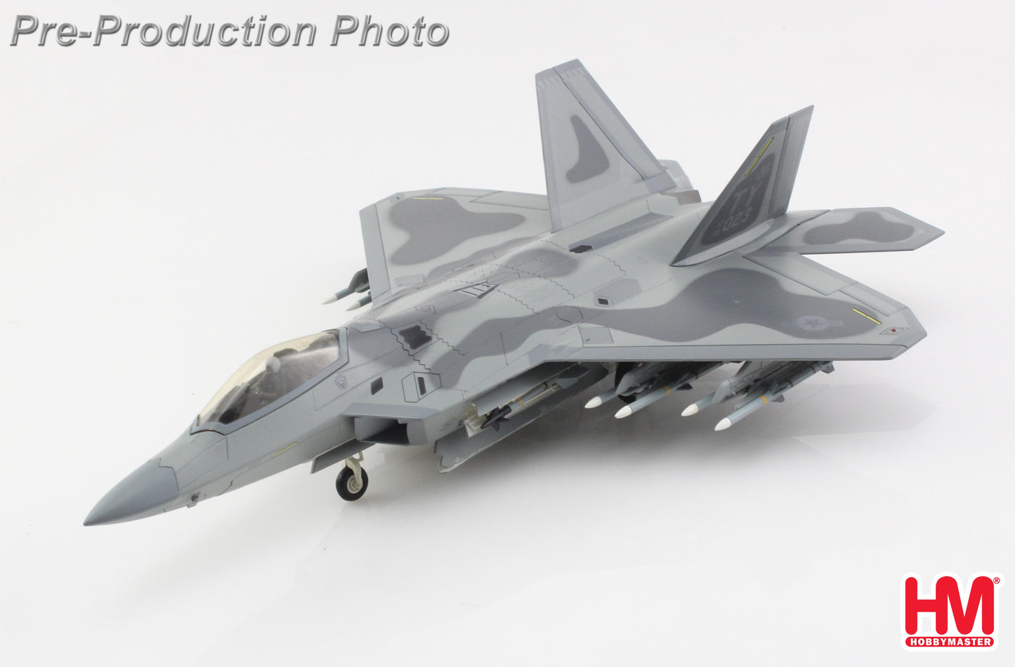 1/72 F-22 "Maj. Joshua 'Cabo' Gunderson" 01-4023 43rd FS 325th FW Tyndall AFB (with Pilot's Signature Card)