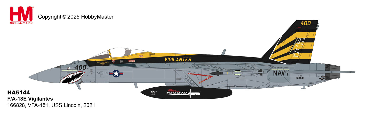 1/72 F/A-18E Vigilantes 166828 VFA-151 USS Lincoln 2021