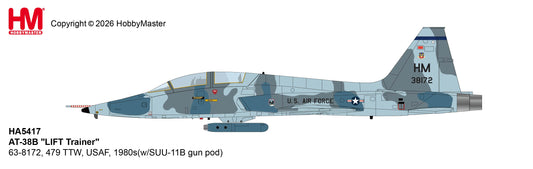 1/72 AT-38B "LIFT Trainer" 63-8172 479 TTW USAF 1980s (with SUU-11B Gun Pod)