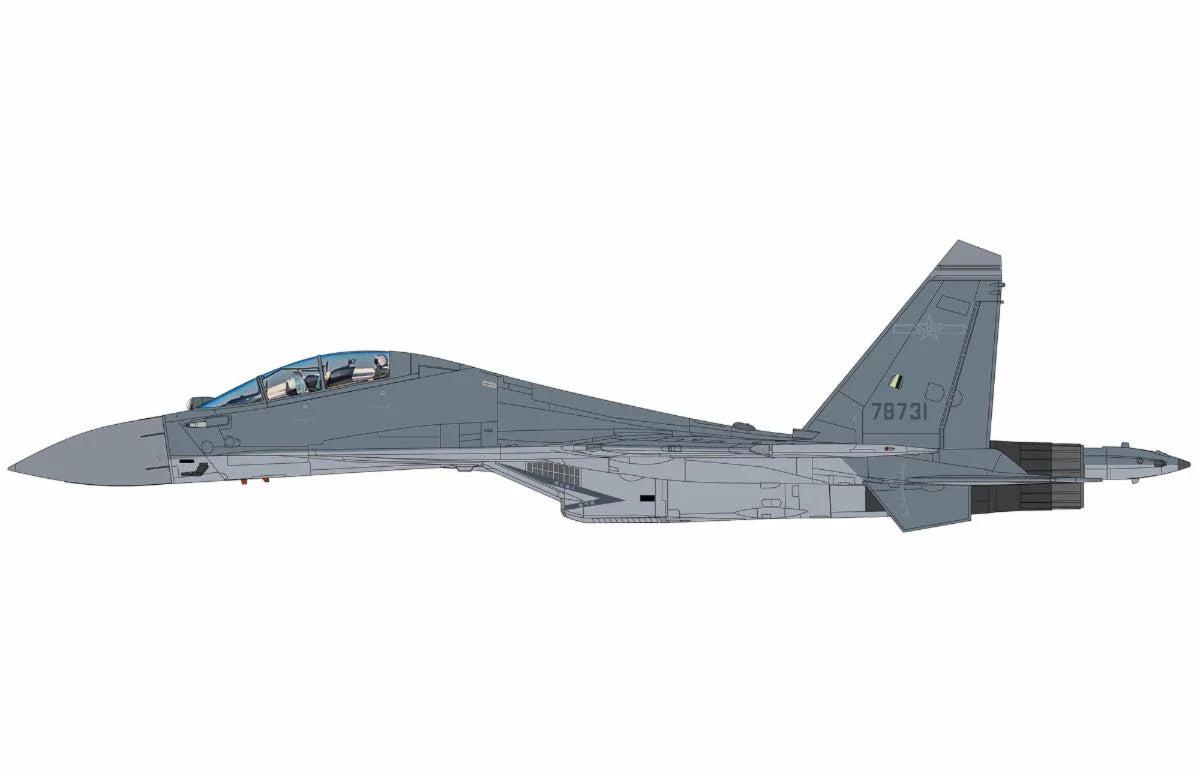 1/72 J-16 Hidden Dragon 78731 PLAAF (with 4 x PL-10 2 x PL-12 2 x PL-17 4 x PL-15)