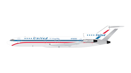 1/400 United Airlines B727-200 N7620U Stars & Bars "Friend Ship" Livery