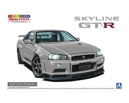 1/24 NISSAN BNR34 SKYLINE GT-R V Spec II '00 Sparkling Silver