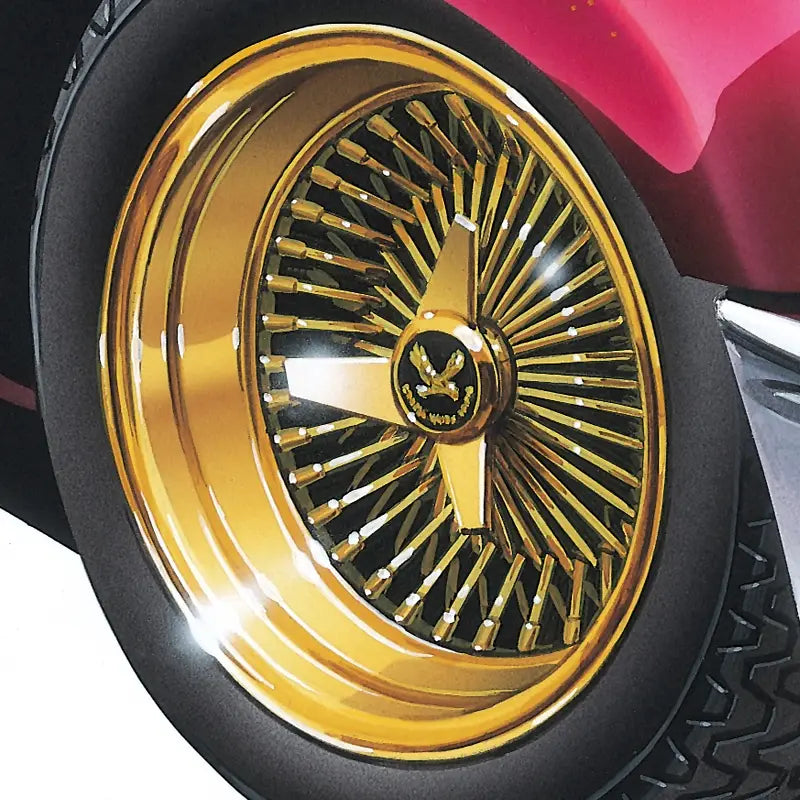 1/24 Wire Wheel (Gold Plating) 13inch Wheel Set