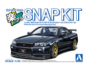 1/32 SNAP NISSAN R34 Skyline GT-R Custom Wheel (Black Pearl)