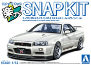 1/32 SNAP NISSAN R34 Skyline GT-R Custom Wheel (White Pearl)