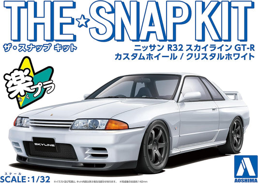 1/32 SNAP NISSAN R32 SKYLINE GT-R CUSTOM WHEEL (Crystal White)