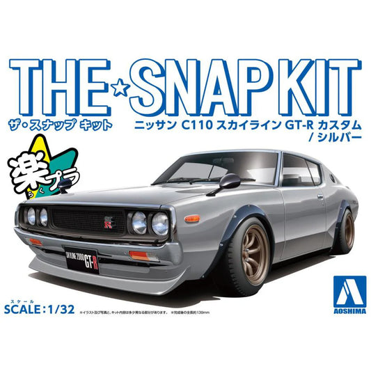 1/32 SNAP NISSAN C110 Skyline GT-R Custom (Silver)