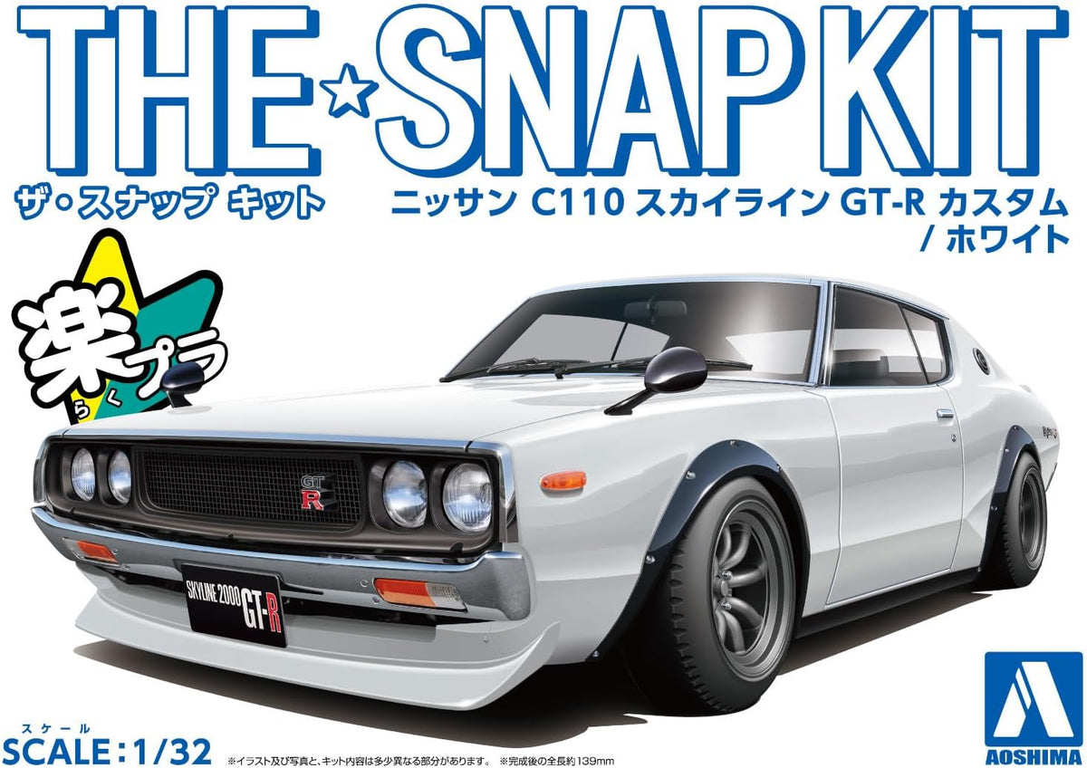 1/32 SNAP NISSAN C110 Skyline GT-R Custom (White)