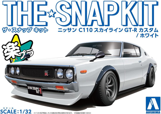 1/32 SNAP NISSAN C110 Skyline GT-R Custom (White)