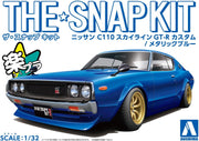 1/32 SNAP NISSAN C110 Skyline GT-R Custom (Metallic Blue)