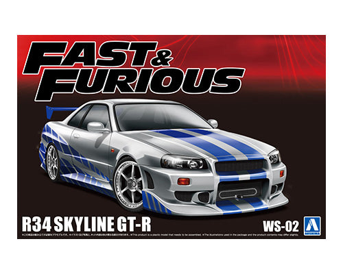 1/24 Fast & Furious R34 SKYLINE GT-R