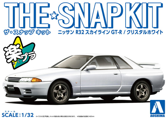 1/32 SNAP NISSAN R32 Skyline GT-R (Crystal White)