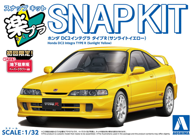 1/32 SNAP HONDA DC2 Integra TYPE R (Sunlight Yellow)