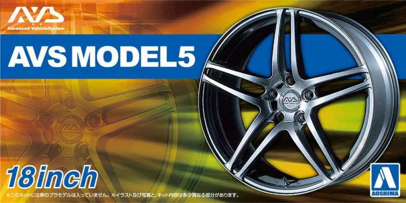 1/24 AVS Model5 18" Wheel Set