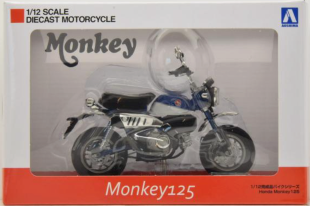 1/12 HONDA Monkey125 Pearl Glittering Blue DIECAST