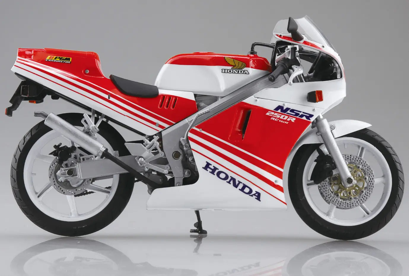 1/12 Diecast HONDA NSR250R 88 Fighting (Red/Ross White)