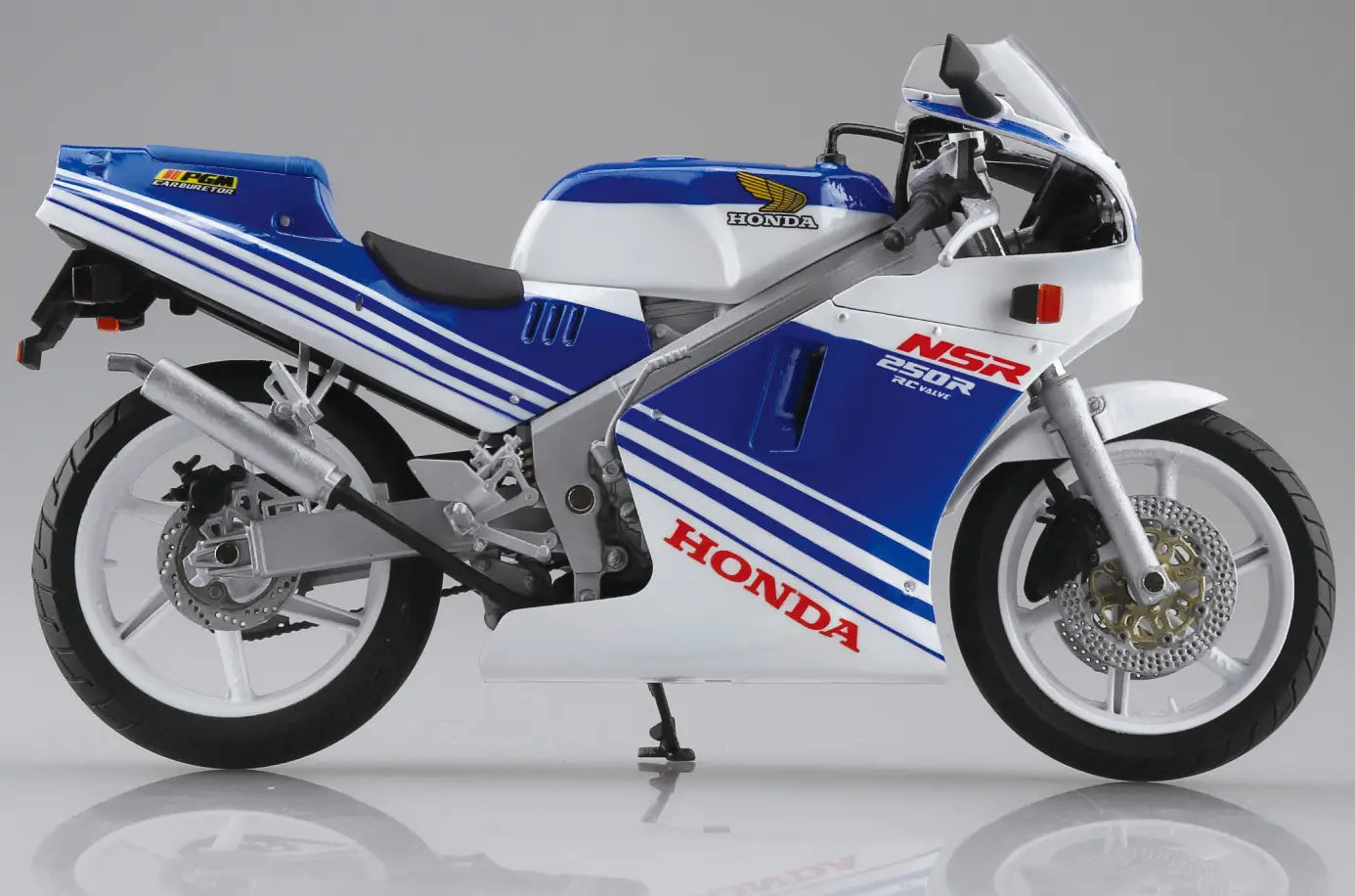1/12 Diecast HONDA NSR250R '88 Terra (Blue/Ross White)