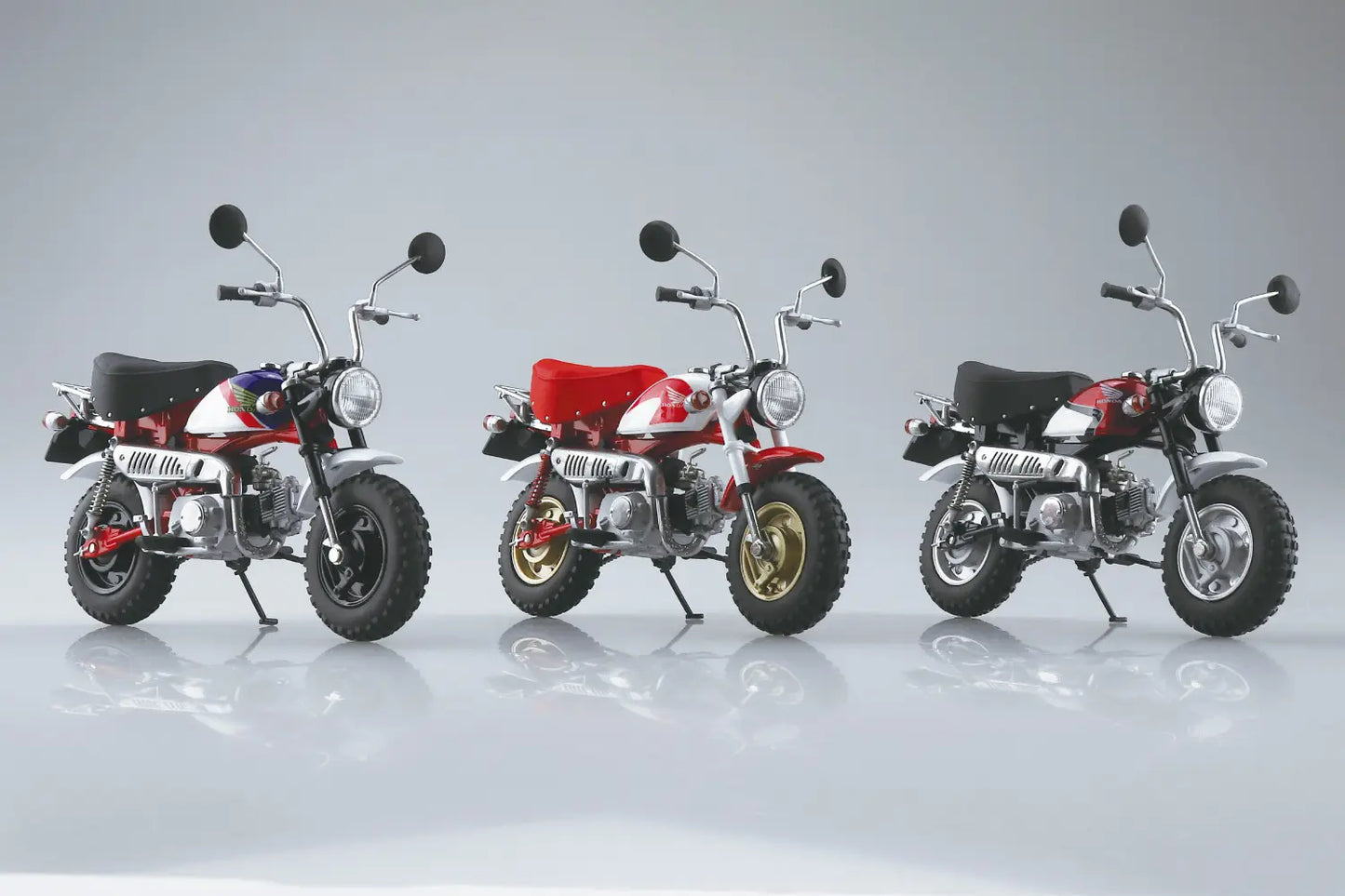 1/12 Diecast HONDA Monkey Special Shasta WhiteÃ—Candy Alamoana Red