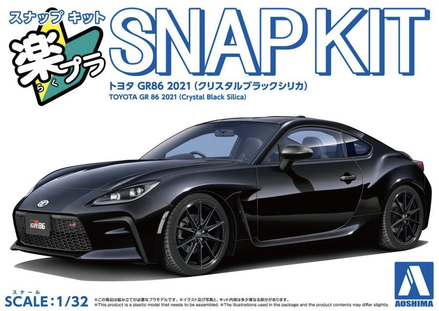 1/32 SNAP TOYOTA GR86 2021 (Crystal Black Silica)