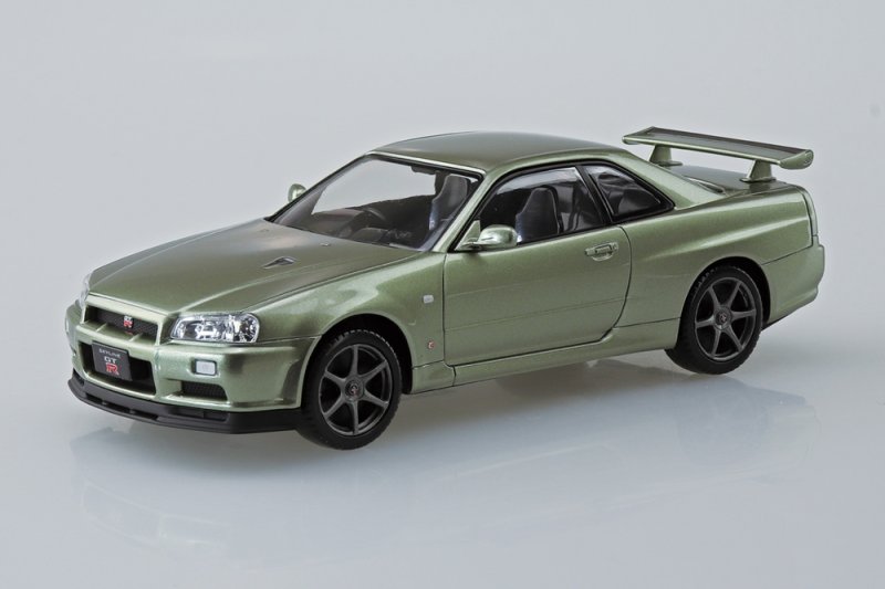 1/32 SNAP NISSAN R34 Skyline GT-R Nür (Millennium Jade)
