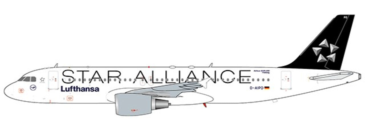 1/400 Lufthansa A320 D-AIPD Star Alliance