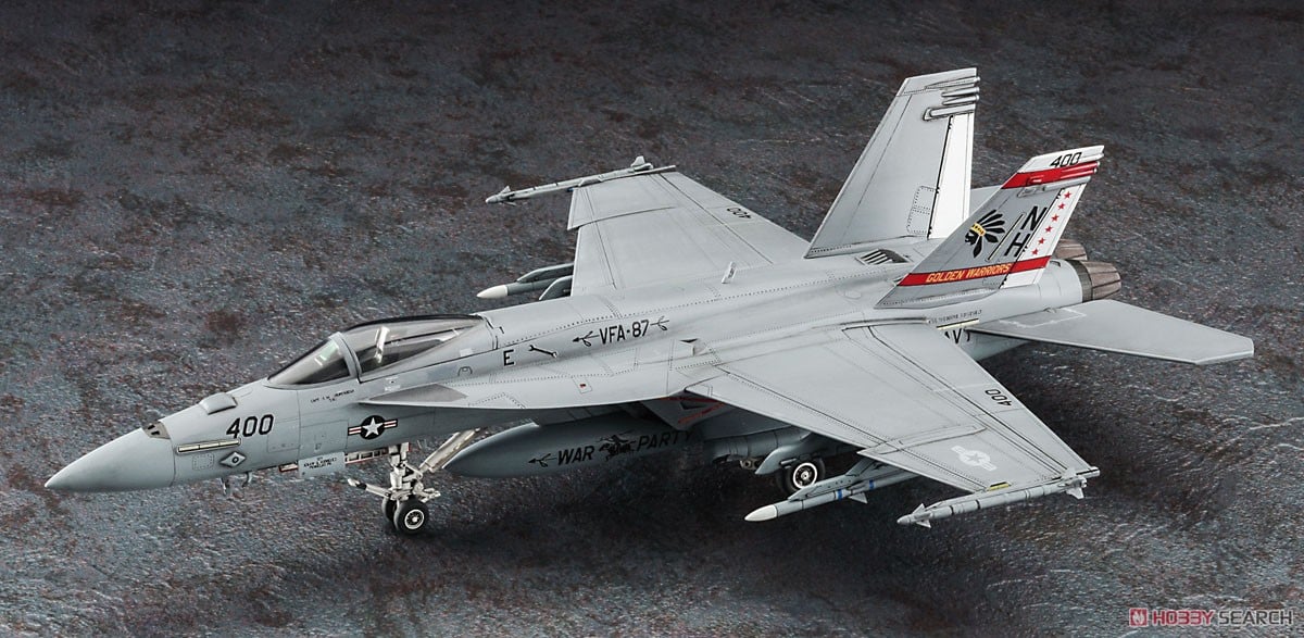 1/72  F/A-18E SUPER HORNET VFA-87 GOLDEN WARRIORS CAG 2019 (Bonus: an emblem patch is included.)