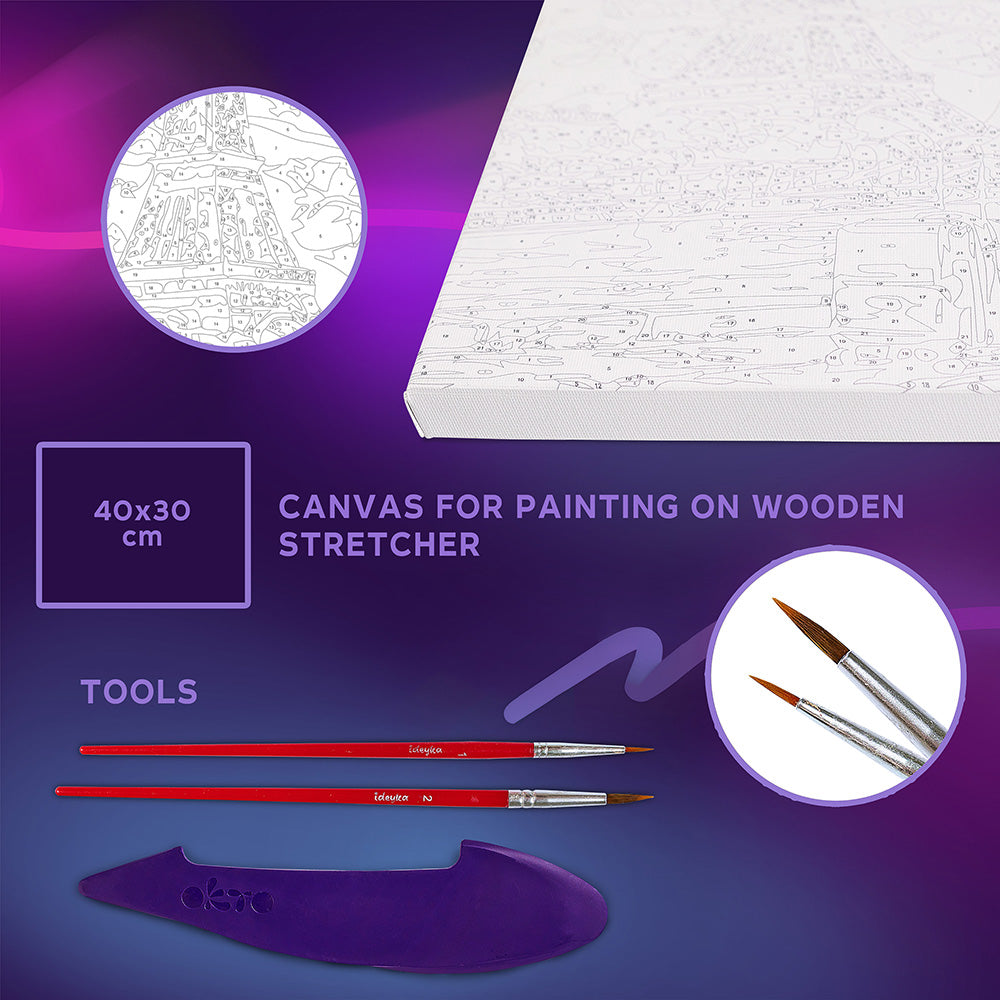 3D Modeling+Painting Kit 30x40cm - Greetings from Paris