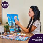 3D Modeling+Painting Kit 30x40cm - Greetings from Paris