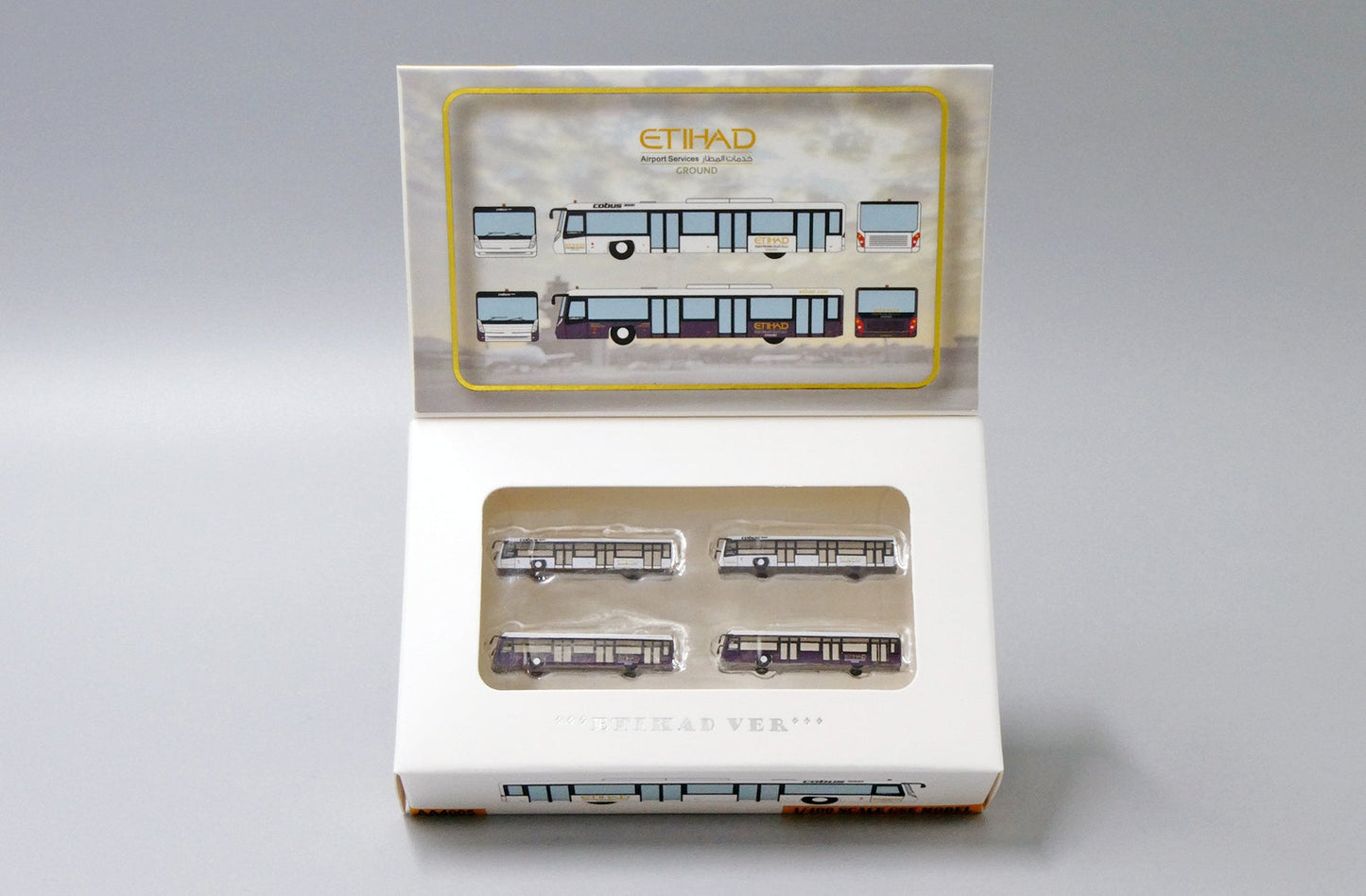 1/400 AIRPORT BUS ETIHAD 4PCS PER BOX