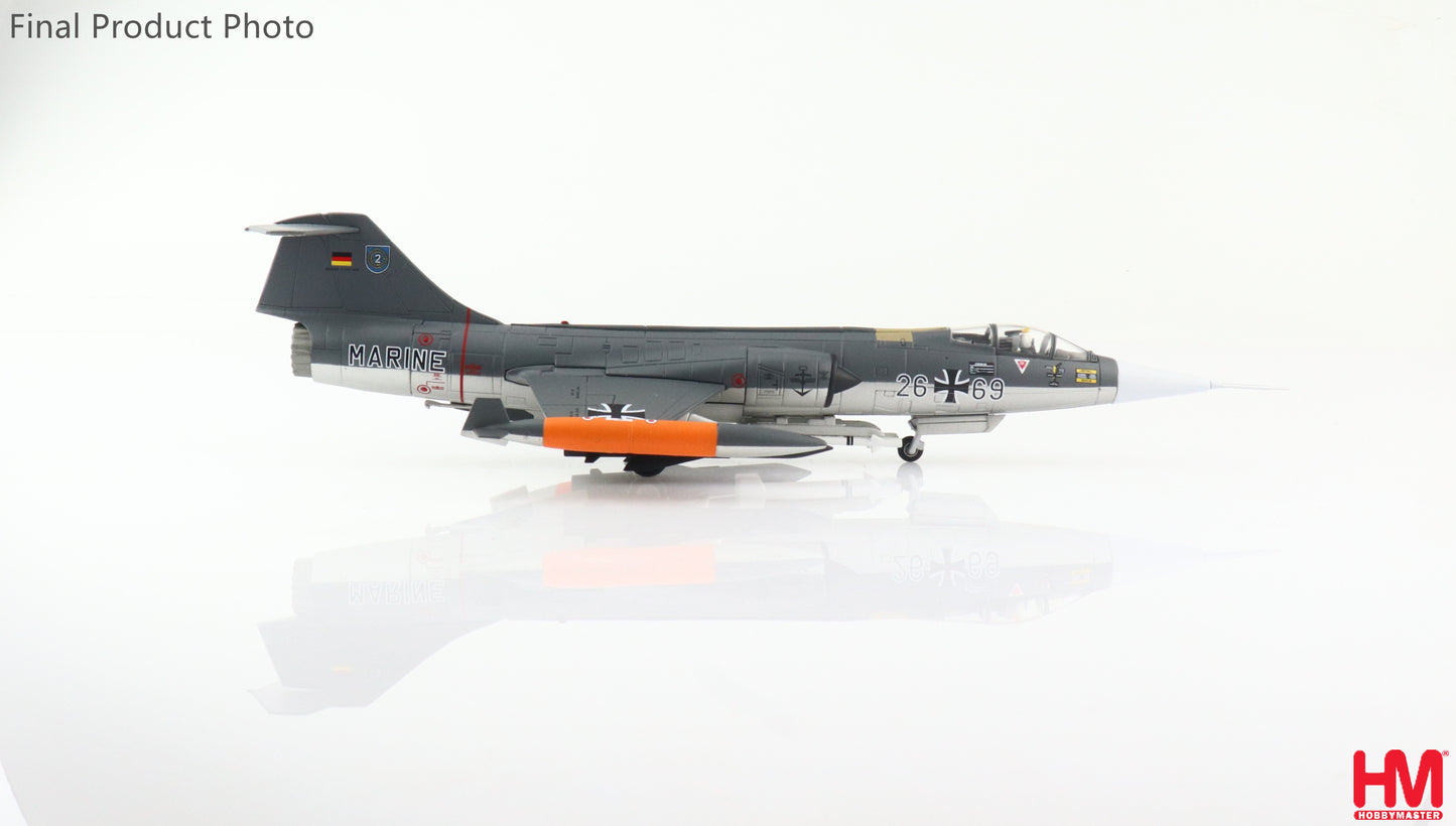 1/72 F-104G Starfighter 26+69 MFG 2 Marineflieger Fliegerhorst Eggebek 1985 (2x Kormoran Anti-Ship Missiles)