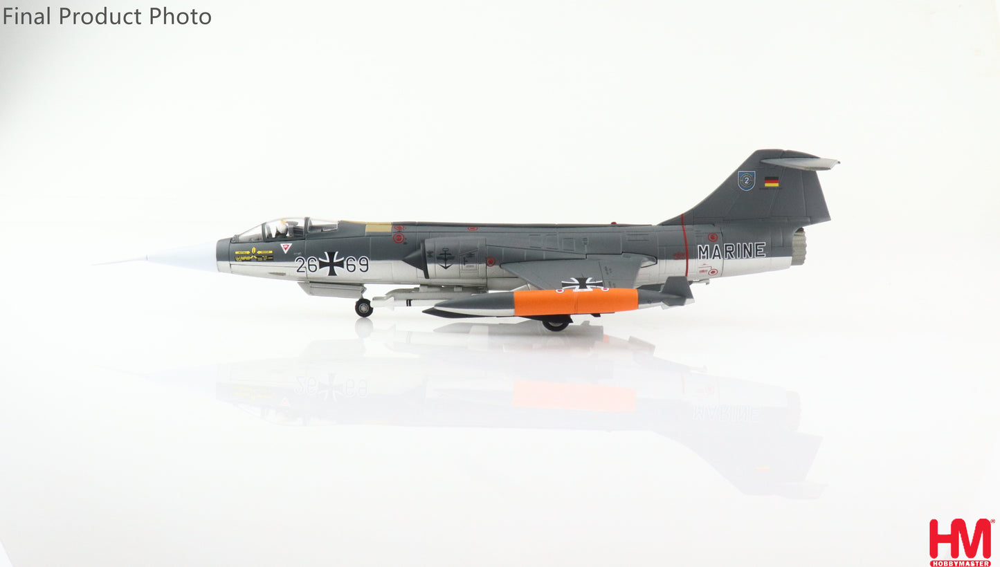 1/72 F-104G Starfighter 26+69 MFG 2 Marineflieger Fliegerhorst Eggebek 1985 (2x Kormoran Anti-Ship Missiles)