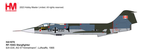1/72 RF-104G Stargfighter EA+235 AG 51 "Immelmann" Luftwaffe 1966