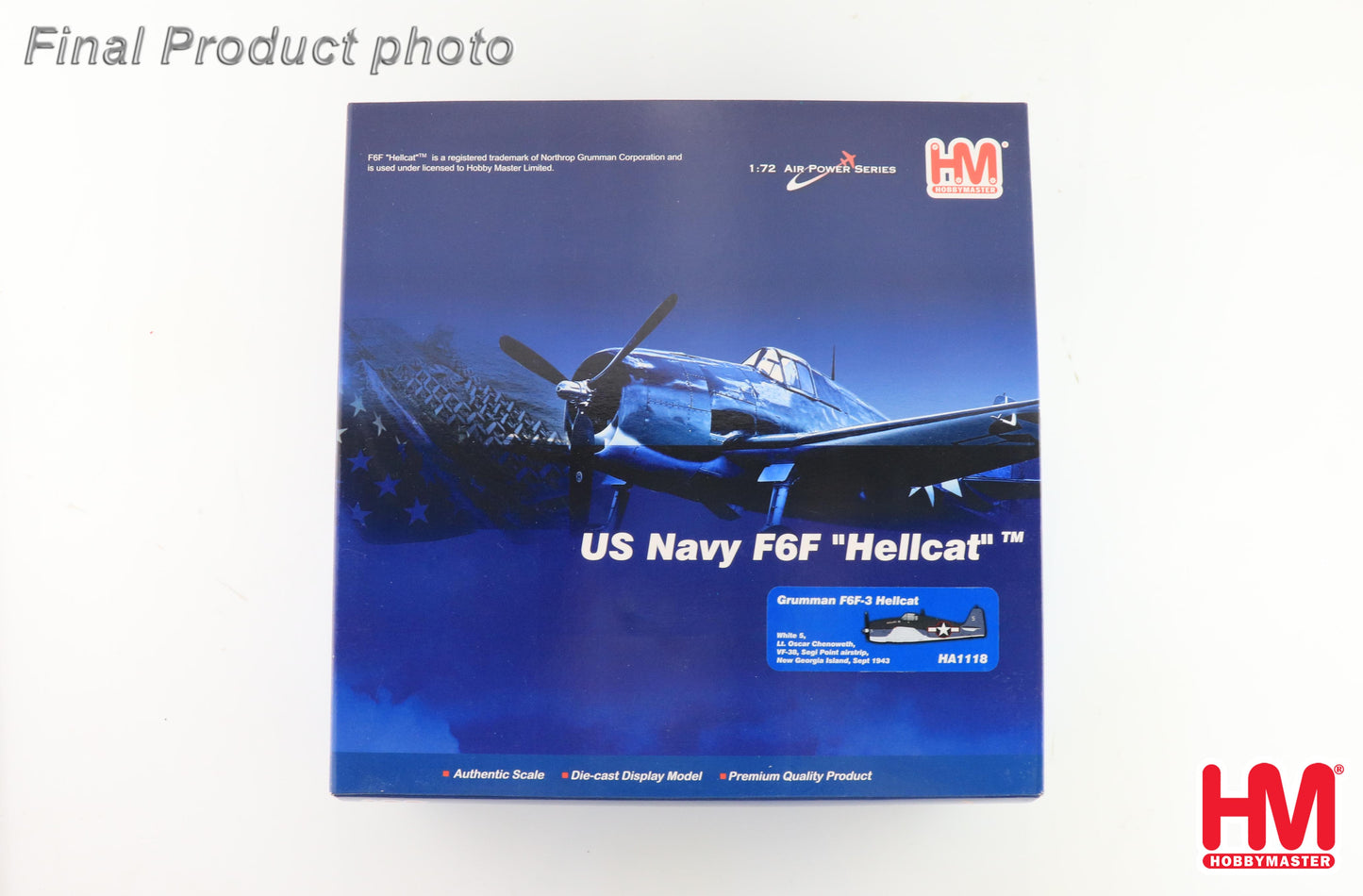 1/72 F6F-3 Hellcat White 5 Lt. Oscar Chenoweth VF-38 Segi Point airstrip New Georgia Island Sept 1943