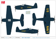 1/72 F6F-5 "Blue Angels" US Navy 1946 (with Decals for No.1 to No.4 Airplanes)