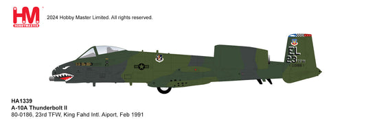 1/72 A-10A Thunderbolt II 80-0186 23rd TFW King Fahd Intl. Aiport Feb 1991