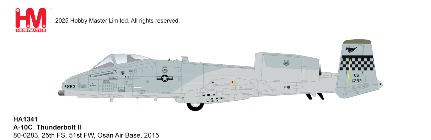 1/72 A-10C Thunderbolt II 80-0283 25th FS 51st FW Osan Air Base 2015
