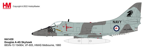 1/72 A4G Skyhawk 883/N-13 154904 VF-805 HMAS Melbourne 1980