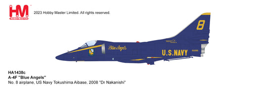 1/72 A-4E "Blue Angels" No. 8 airplane US Navy Tokushima Aibase 2008 "Dr Nakanishi"
