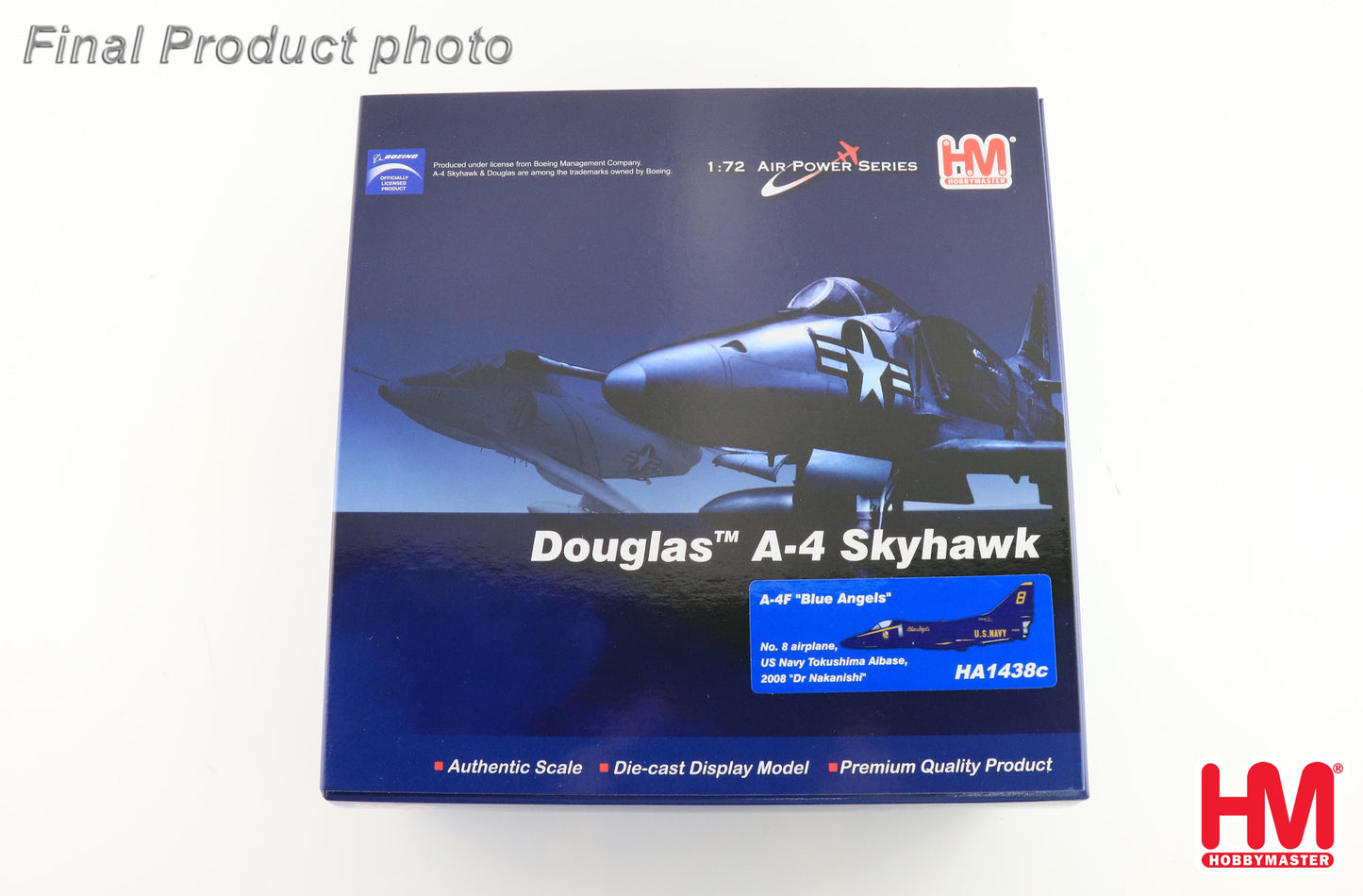 1/72 A-4E "Blue Angels" No. 8 airplane US Navy Tokushima Aibase 2008 "Dr Nakanishi"