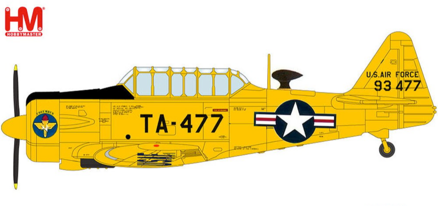 1/72 T-6G Texan 49-3477, USAF Air Training Command, Columbus AFB, 1955