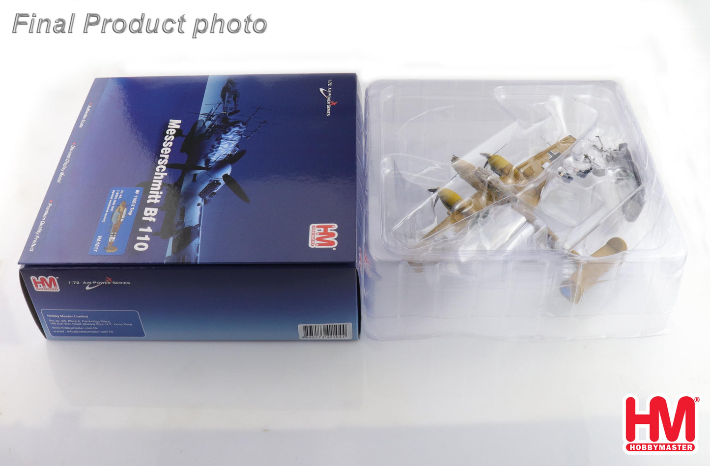 1/72 Bf 110E-2 3U+AR, 7./ZG 26, Italy 1941 (Special Weathered Version)