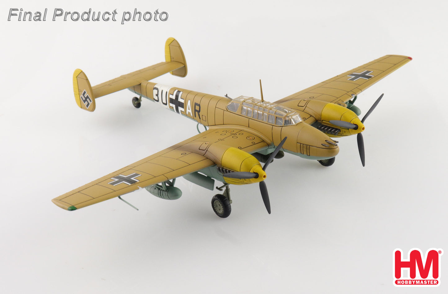 1/72 Bf 110E-2 3U+AR, 7./ZG 26, Italy 1941 (Special Weathered Version)