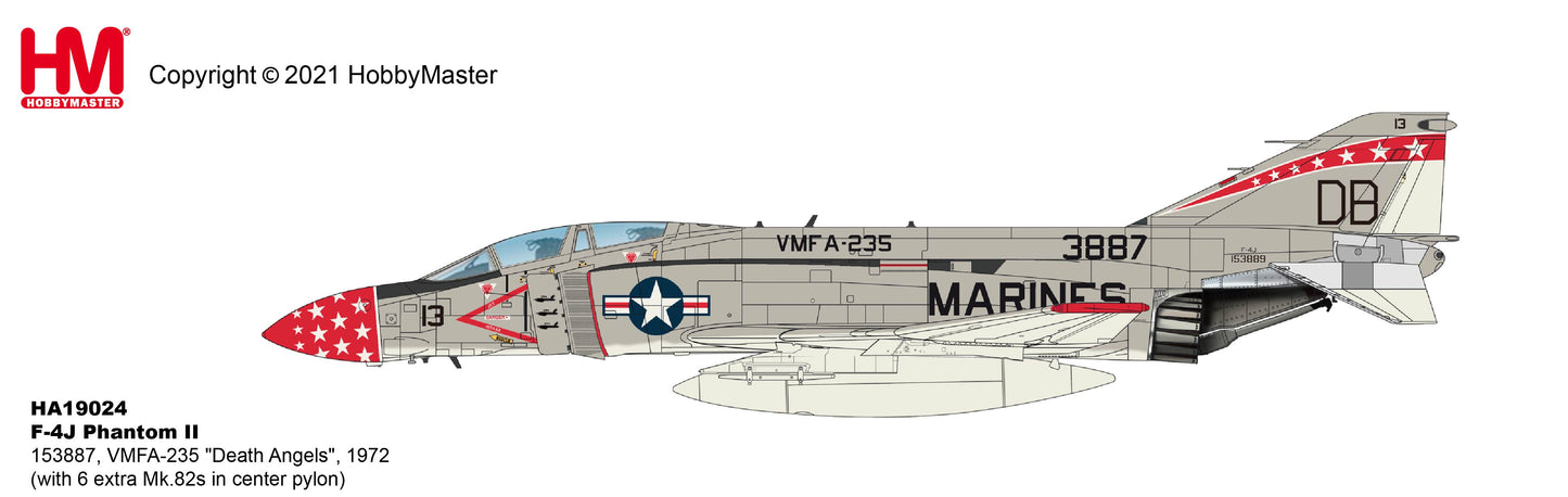1/72 F-4J Phantom II 153887, VMFA-235 "Death Angels", 1972