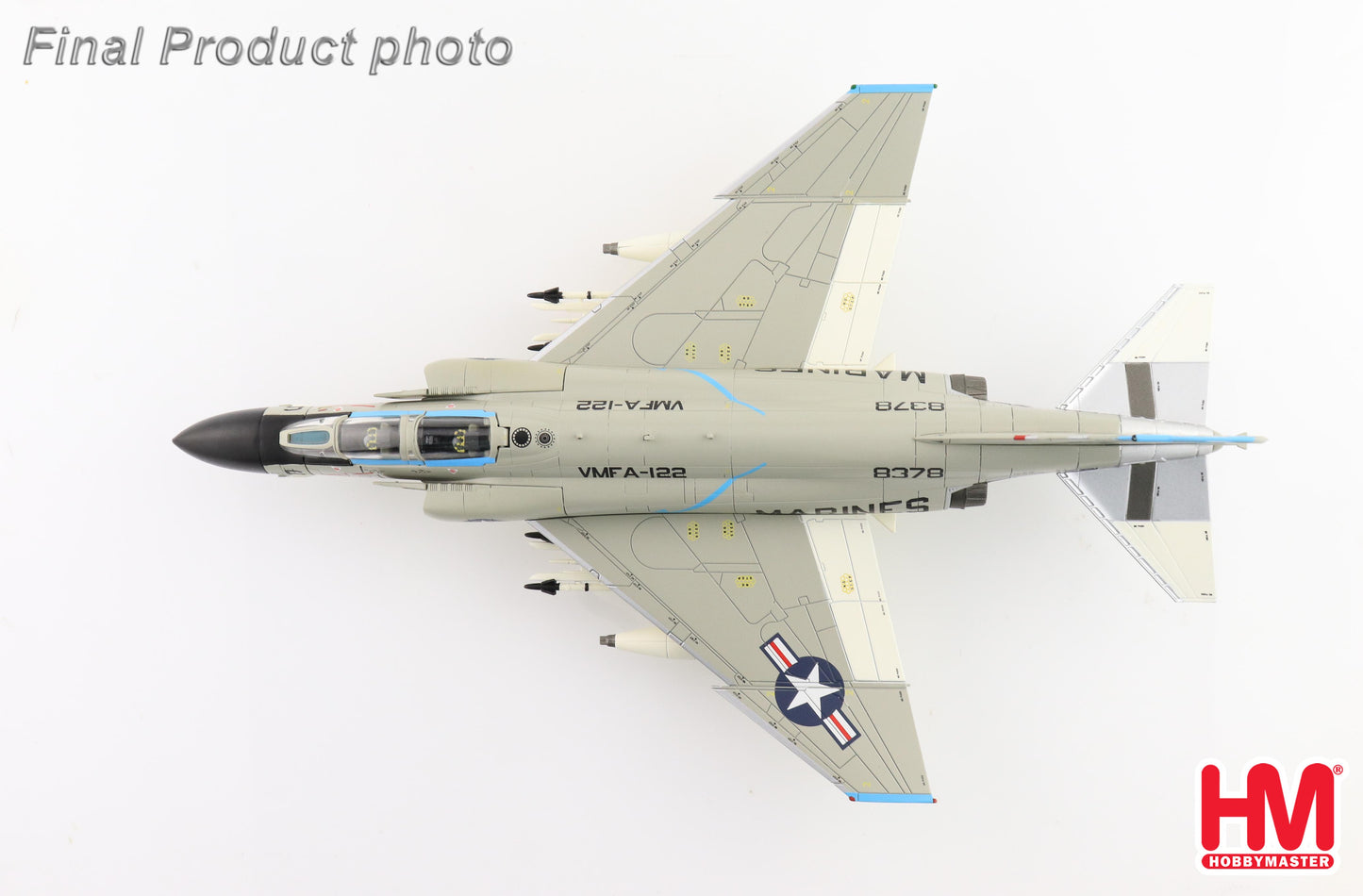 1/72 F-4B Phantom II 158378 VMFA-122 DA Nang Air Base 1968 (with 3 x MK.4 Gun Pods)