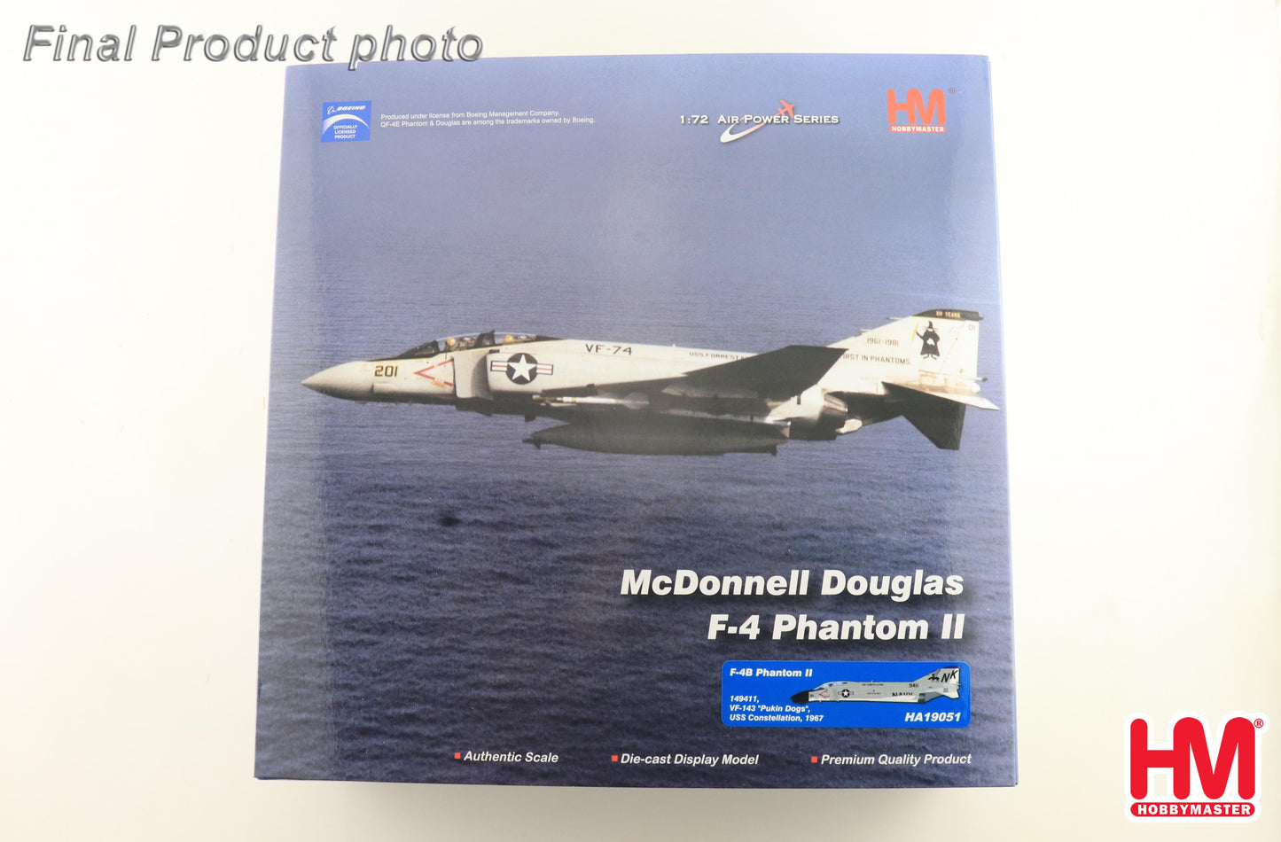1/72 F-4B Phantom II 149411 VF-143 "Pukin Dogs" USS Constellation 1967