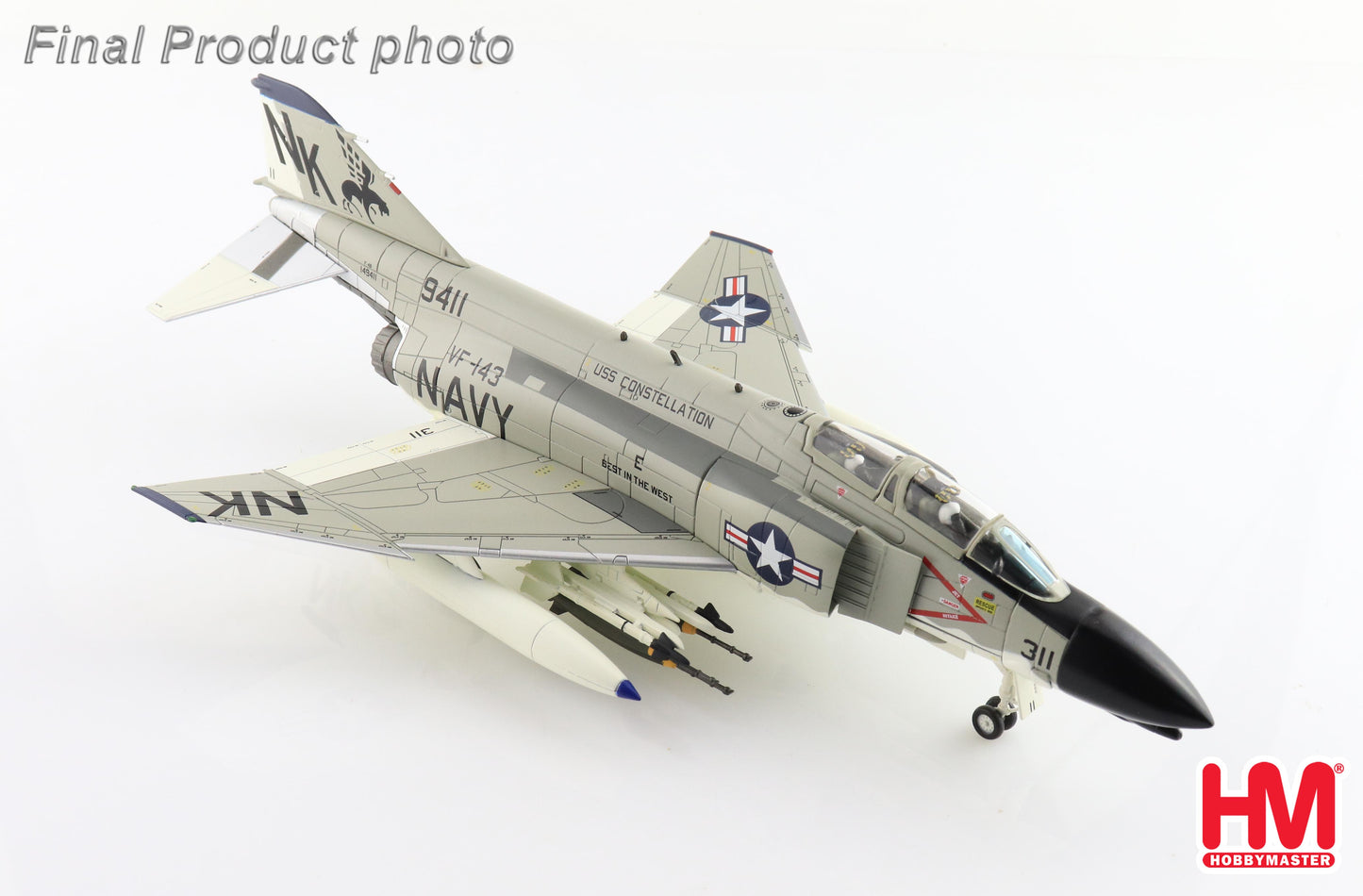 1/72 F-4B Phantom II 149411 VF-143 "Pukin Dogs" USS Constellation 1967